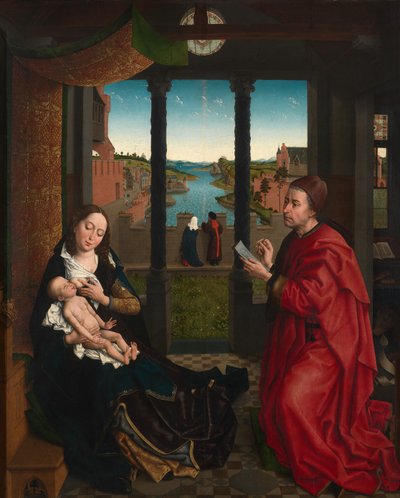Saint Luc dessinant le portrait de la Vierge - Rogier van der (after) Weyden