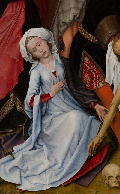 Détail de la lamentation (Mauristhuis) de Marie-Madeleine - Rogier van der Weyden