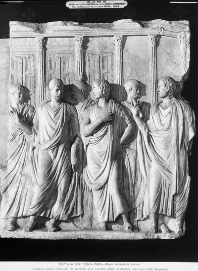 Un groupe de sénateurs devant le Temple de Jupiter - Roman