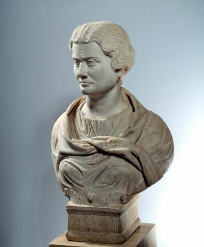 Art de la Rome antique : Buste de Melitine, prêtresse de la mère des dieux au Pirée. Sculpture vers 162. Paris, Musée du Louvre - Roman