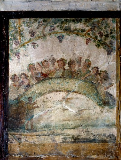 Art de la Rome antique : pampres et génies ailés - Roman