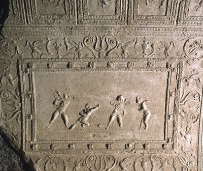 Décoration de plafond du Cryptoportique de Néron, Colline Palatine, Rome - Roman