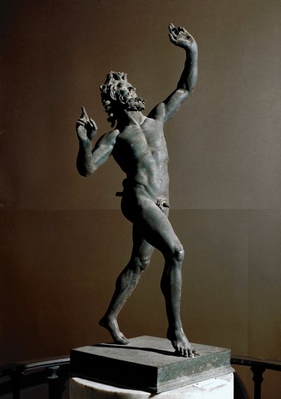 Faune dansant, sculpture en bronze, 2e siècle av. J.-C. - Roman