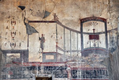 (détail) Fresque romaine, Herculanum - Roman