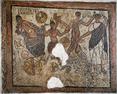 Dionysos et Ariane - Mosaïque, 4e siècle - Roman