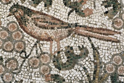 Pavement de sol représentant un oiseau, IVe siècle après J.-C. - Roman