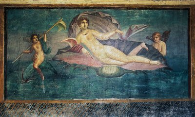 Fresque représentant Vénus, Maison de Vénus dans la coquille, Pompéi (Liste du patrimoine mondial de l