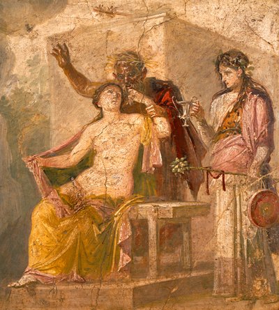 Fresque avec un sujet érotique représentant une scène dionysiaque, de Pompéi (Liste du patrimoine mondial de l