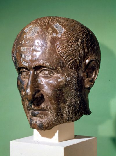 Tête de Trajanus Decius (201-251) de Samisegetuza, Roumanie - Roman
