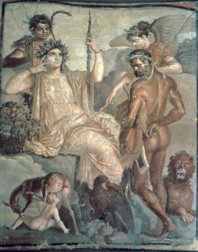 Hercule découvrant Téléphe, c.70 après J.-C., romain, retiré de la 