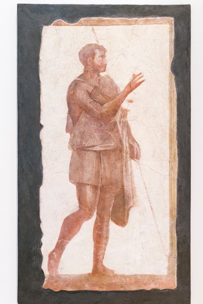 Homme avec un manteau, collection Pallavicini Rospigliosi, vers 200 après J.-C., inv 103420 - Roman