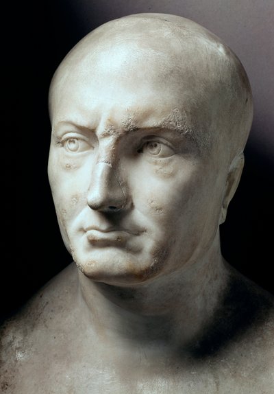 Tête en marbre de Publius Cornelius Scipio Africanus, homme d