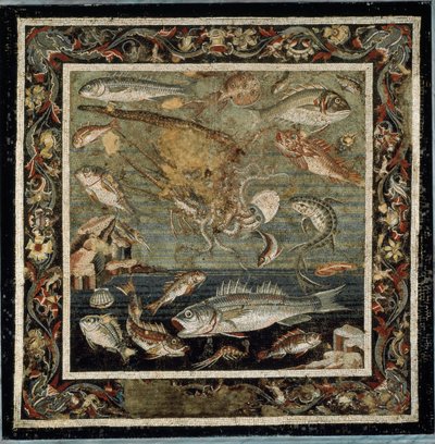 Vie marine (mosaïque) - Roman