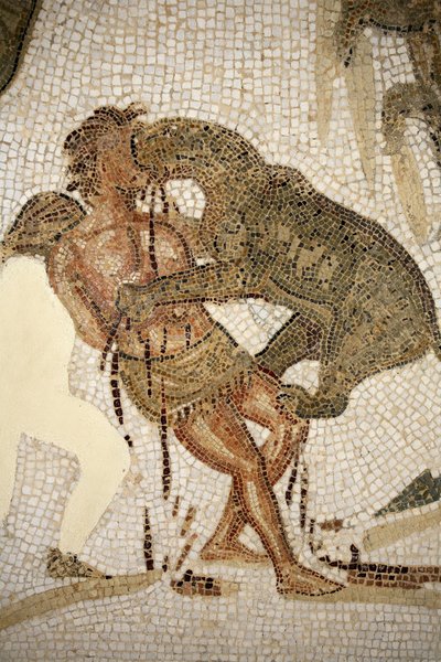 Mosaïque illustrant la torture d