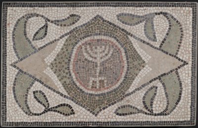 Mosaïque de la Menorah, 6ème siècle apr. J.-C. - Roman