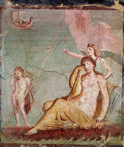 Némésis montrant le navire de Thésée - Roman