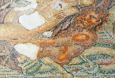 Néréides et Bythos, (détail) de Bythos, Maison d