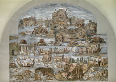 Mosaïque nilotique de Preneste (Palestrina) du sanctuaire de la déesse Fortune Primigenia, 80 av. J.-C. - Roman