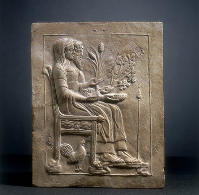 Pinax de Perséphone et Pluton en Hadès - Roman