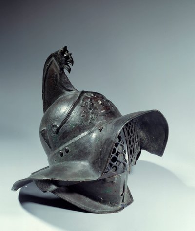 Antiquité romaine : casque de gladiateur utilisé lors des combats - Roman