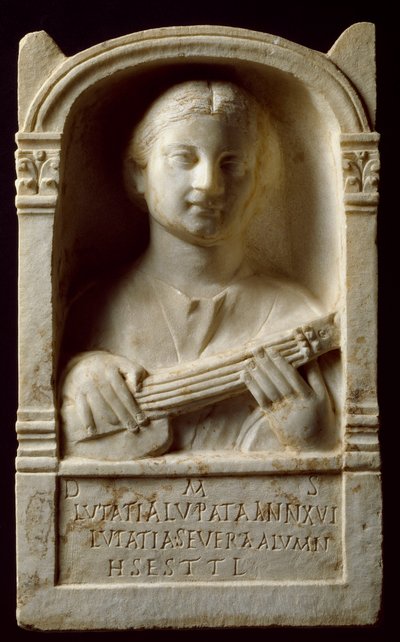 Art romain: stèle funéraire d
