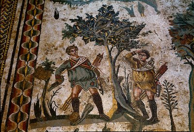 Art romain : deux chasseurs d