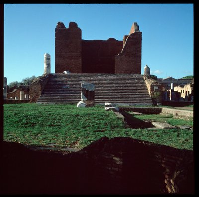 Art romain : vue des ruines du Capitole, site archéologique d