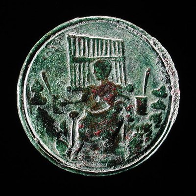 Pièce romaine représentant un orgue - Roman
