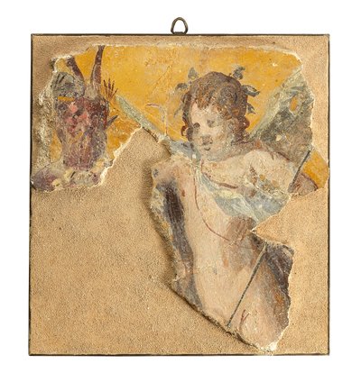 Fragment de peinture murale romaine, vers 1er siècle av. J.-C. - Roman
