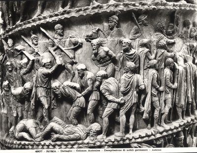 La décapitation des nobles allemands (détail de la colonne de Marc Aurèle) - Roman