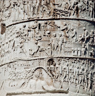 Les légions romaines naviguent à Ancône sous la protection de Neptune (détail) - Roman