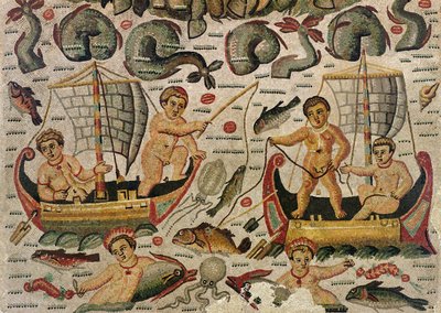 Le Triomphe de Neptune et Amphitrite (détail) - Roman