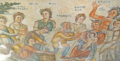 La présentation du bébé Dionysos par Hermès à Silène. Maison d