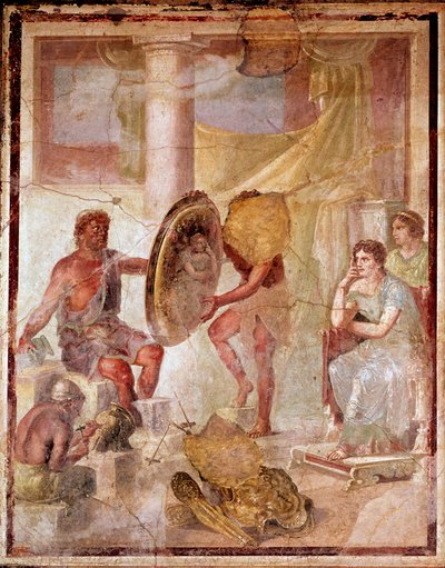 Thétis à la forge de Vulcain (fresque) - Roman