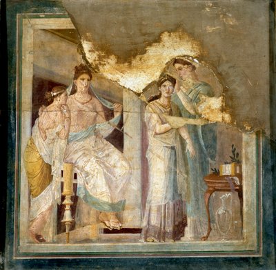 Scène de toilette et habillement d