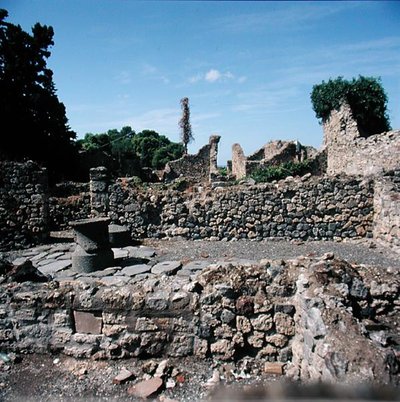 Vue de maisons en ruines - Roman