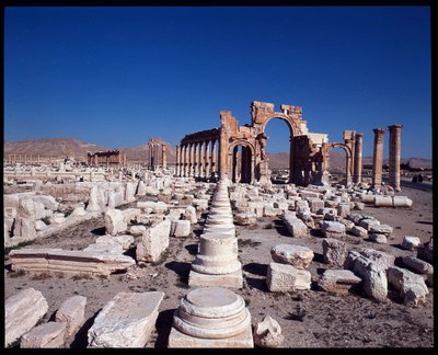 Vue de la grande colonnade et de l