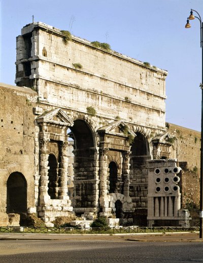 Vue de la porte majeure, point où se termine l