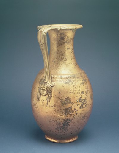 Cruche à vin avec anse décorative, du site romain de Newstead, Melrose, fin du 1er siècle après J.-C. - Roman
