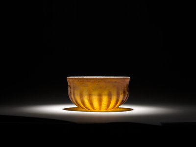 Bol en verre nervuré, 1er siècle - Roman Imperial Period