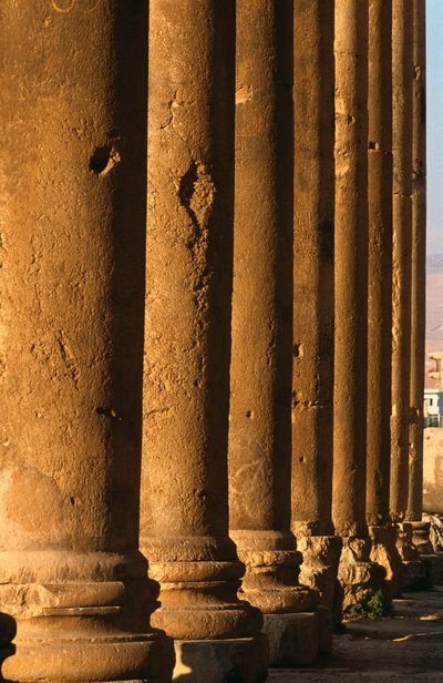 Temple de Bacchus, détail de la colonnade - Roman Imperial Period