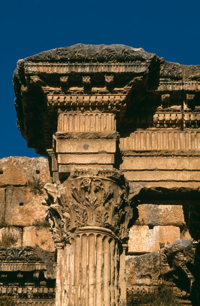 Temple de Bacchus, détail de l