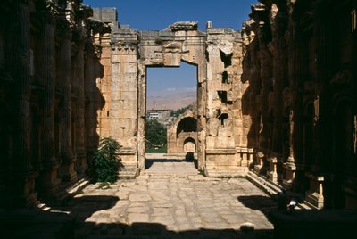 Temple de Bacchus, détail, vue de l