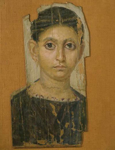 Portrait de femme momifiée, de Fayum, fin du 3ème siècle après J.-C. - Roman Period Egyptian