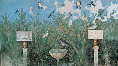 Jardin. Fresque de La Maison du Bracelet d