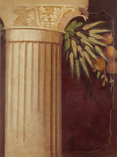 Fragment de peinture murale du péristyle d