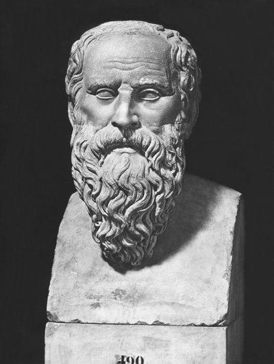 Buste de Diogène (marbre) - Roman Roman