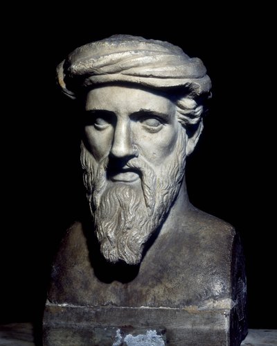 Buste de Pythagore (6ème siècle av. J.-C.), Musei Capitolini, Rome. - Roman Roman