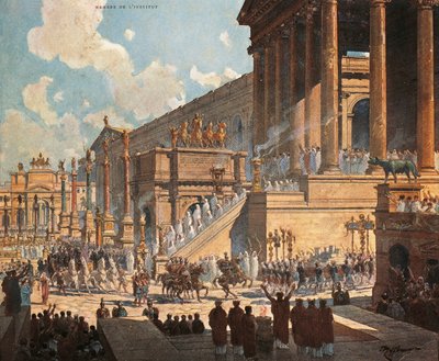 France, Paris, Le Forum Romain - Roman Roman