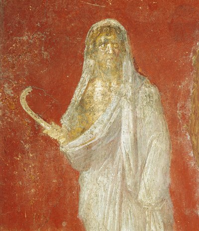 Fresque représentant Saturne, de Pompéi - Roman Roman